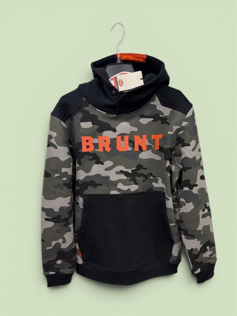 Camo Brunt Shevlin Hoodie, XL Men's Work Sweater, Brand New